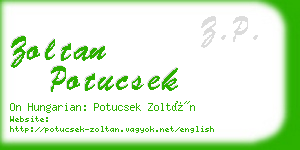 zoltan potucsek business card